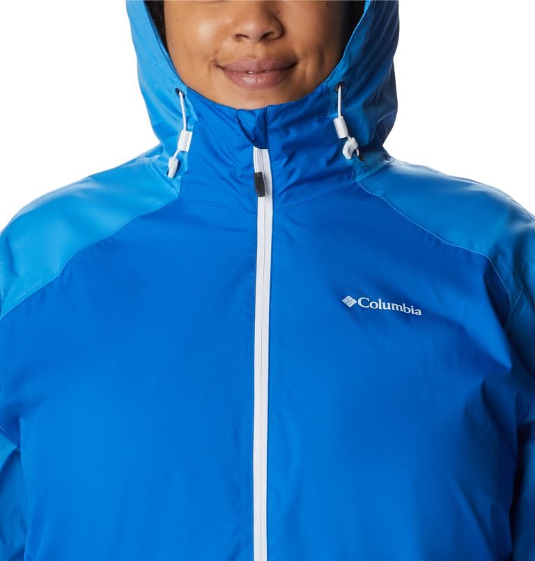 Women's Columbia GirlTrek Inner Limits Rain Jackets Blue | Plus Size CA-JA341